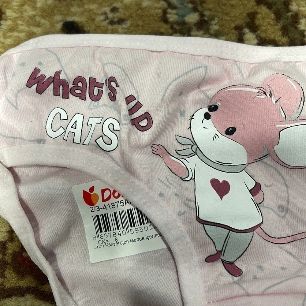 100% cotton underwear kids set